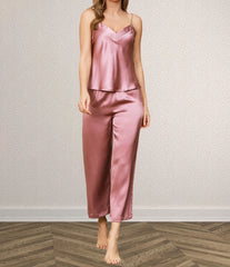 Silk Camisole Sets - Designer Sleeveless Pajama Elegant Sleepwear