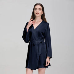 100% Mulberry Silk Nightwear – Luxury Robe & Bridal Gift