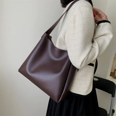 Tote Bag Fashion Leather Tend Simple Large High Capacity Shoulder