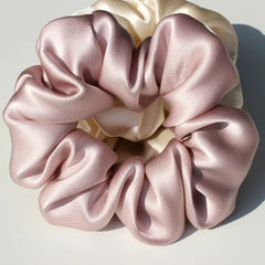 Silk Scrunchies - Large Elastic Damage Holders for Women