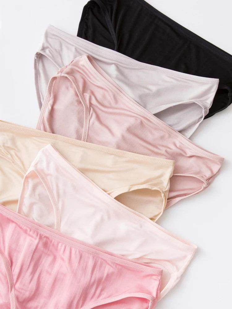 Silk Panties - 100% Natural Silk Low-Rise Briefs Everyday Wear - LANI SILK 
