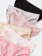 Silk Panties - 100% Natural Silk Low-Rise Briefs Everyday Wear