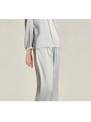 Silk Pajamas - Round Neck Soft & Comfortable Loungewear