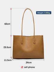 Tote Bag Genuine Leather Ladies Shoulder Purse Big Capacity