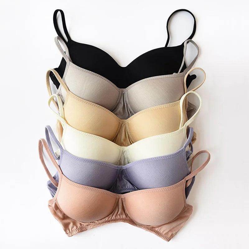 Silk Bra - Wireless Padded Bralette Lightly Lined Comfort - LANI SILK 