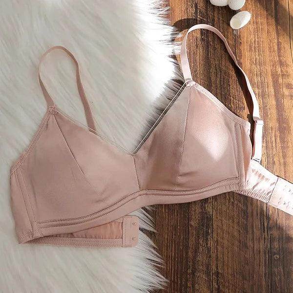 Silk Bra - Wireless Padded V Neck Sexy Everyday Lingerie - LANI SILK 
