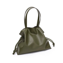 Tote Bag Fashion Women's Pleated Shoulder Drawstring