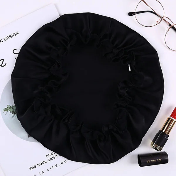 Silk Bonnets Night Sleeping Cap Hats Hair Wrap Elastic Band