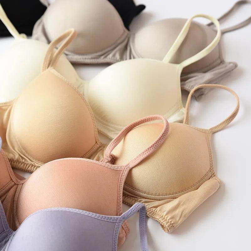 Silk Bra - Wireless Padded Bralette Lightly Lined Comfort - LANI SILK 