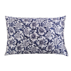 Silk Pillowcases - Floral Print Zipper Closure Standard Size