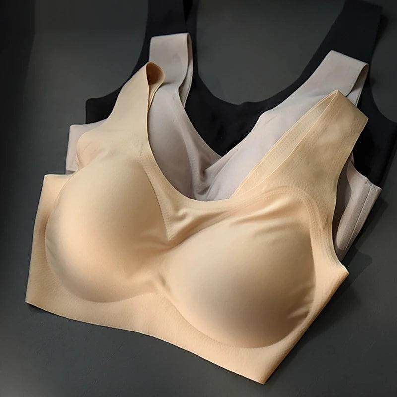 Silk Bra - Wireless Seamless With Removable Pads - LANI SILK 