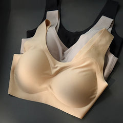 Silk Bra Sleep Padded Full-Coverage Removable Pads