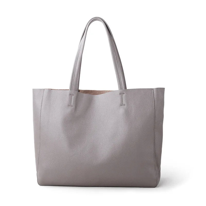 Tote Bag Simple and Stylish Soft Leather for Women