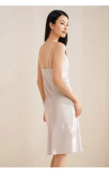 Silk Nightgown - Elegant Style Spaghetti Straps Summer 2025