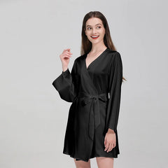 100% Mulberry Silk Nightwear – Luxury Robe & Bridal Gift