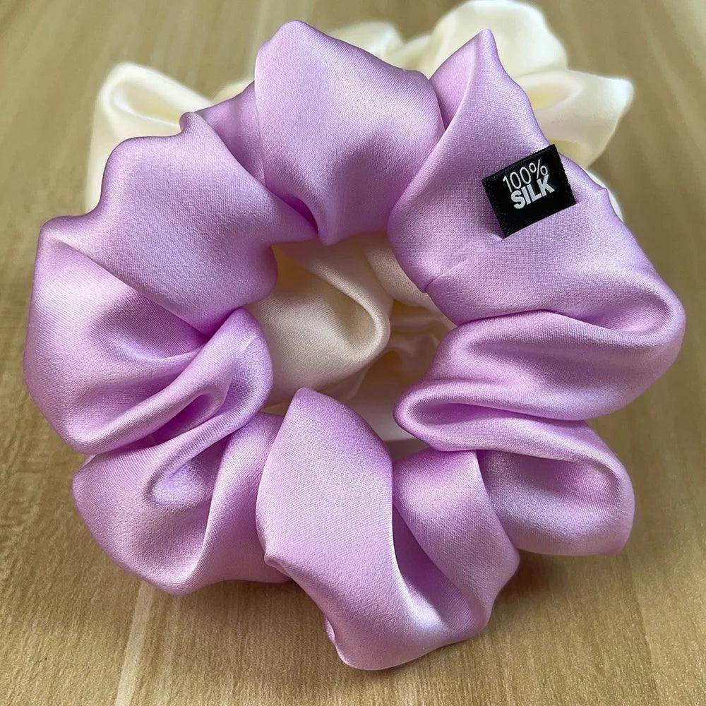 Silk Scrunchies - Hair Ties Elastic Gentle Holders - LANI SILK 