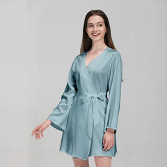 100% Mulberry Silk Nightwear – Luxury Robe & Bridal Gift