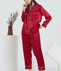 Silk Pajamas - 100% Real Silk Summer Thin Sleepwear