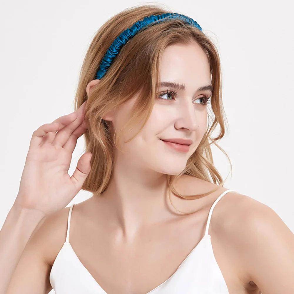 Silk Scrunchies - Elastic Hair Bands Luxury Holders - LANI SILK 