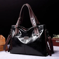 Tote Bag Fashion Casual Soft Leather Vintage Shoulder