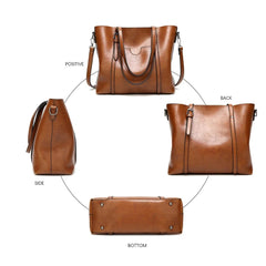 Tote Bag Leather Shoulder Crossbody Vintage Designer High Quality