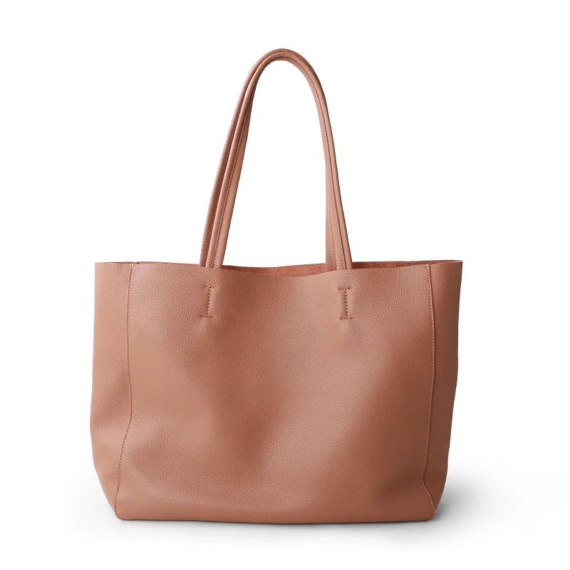 Tote Bag Simple and Stylish Soft Leather for Women