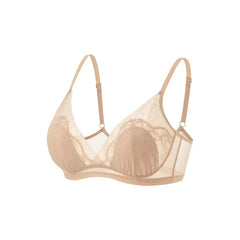 Silk Bra Set - 100% Real Silk Lining Wire-Free Thin Cup 2025