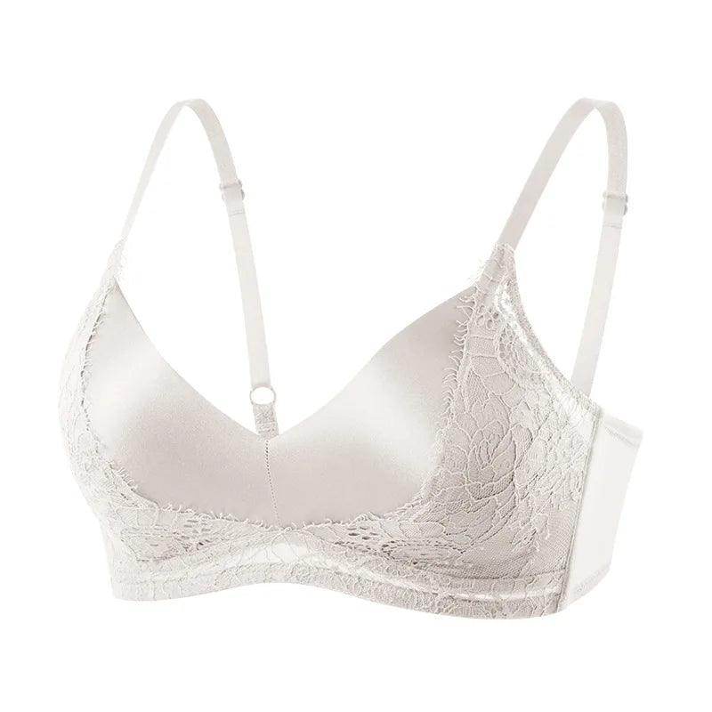 Silk Bra - Wire Free Lace Padded Intimates - LANI SILK 