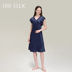 Silk Nightgown - Solid Casual & Elegant Sleepwear