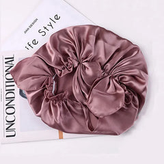 Silk Bonnets Sleeping Cap Hair Care With Elastic Stay Head Soft