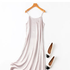 Silk Dress for Women Spring Summer Sexy Sling