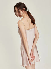 Silk Nightgown - Summer Lace Chic & Elegant Strap Sleepwear