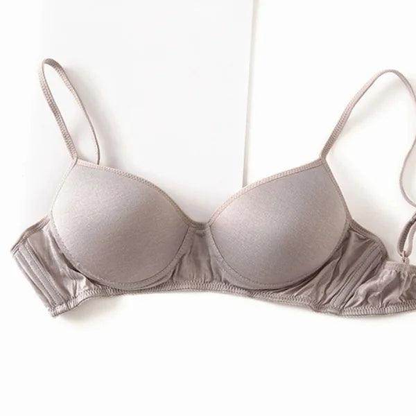 Silk Bra - Wireless Padded Bralette Lightly Lined Comfort - LANI SILK 