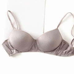 Silk Bra Padded for Women Wire Bralette Lightly Lined Comfort