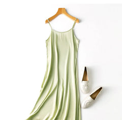 Silk Dress for Women Spring Summer Sexy Sling