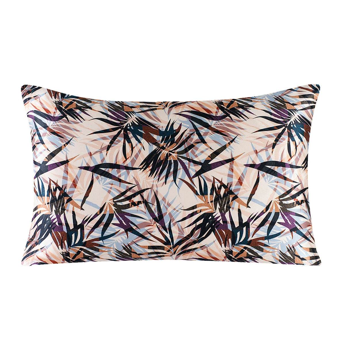 Silk Pillowcases - Floral Print Zipper Closure Standard Size - LANI SILK 