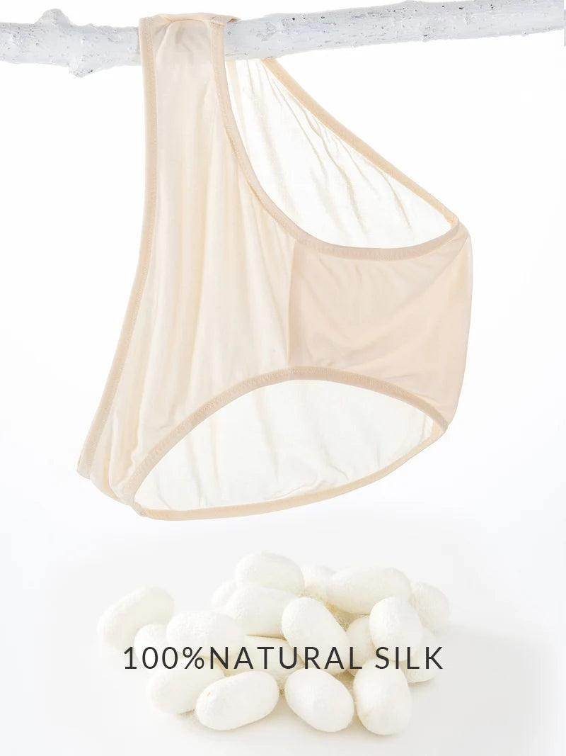 Silk Panties - 100% Natural Silk Low-Rise Briefs Everyday Wear - LANI SILK 