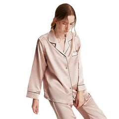 Silk Pajamas - Long Sleeve Simple & Elegant Homewear