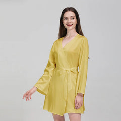 100% Mulberry Silk Nightwear – Luxury Robe & Bridal Gift