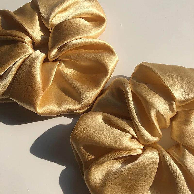 Silk Scrunchies - Hair Ties Elastic Bands Holders for Women - LANI SILK 