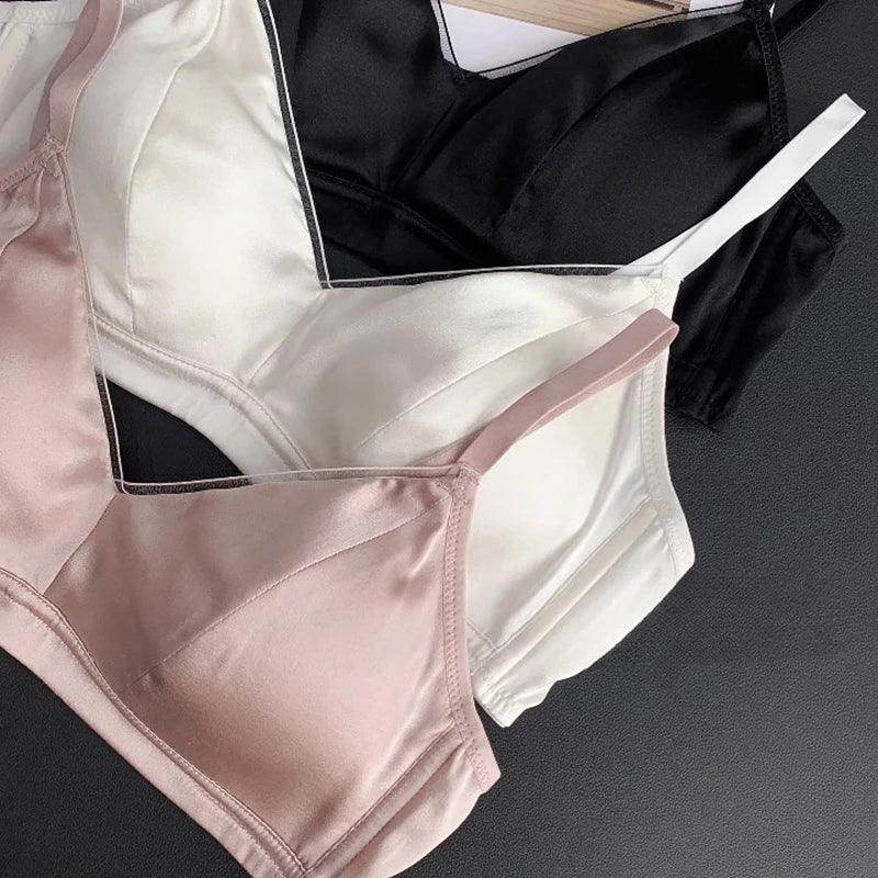 Silk Bra - Wireless Padded Soft Everyday Comfort - LANI SILK 
