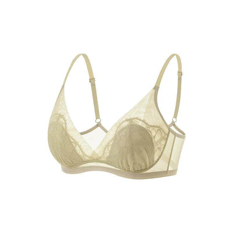 Silk Bra & Panty Sets - Lining Wire Free Thin Mold Intimates - LANI SILK 