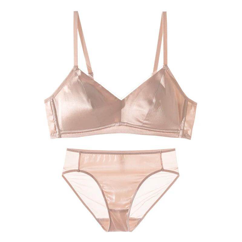 Silk Bra - Wire Free Thin Mold Cup Comfortable Underwear - LANI SILK 