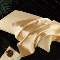 100% Mulberry Silk Pillowcase – 6A Grade, Double-Sided, Hidden Zipper