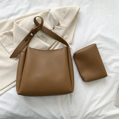 Tote Bag Fashion Leather Tend Simple Large High Capacity Shoulder