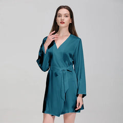 100% Mulberry Silk Nightwear – Luxury Robe & Bridal Gift