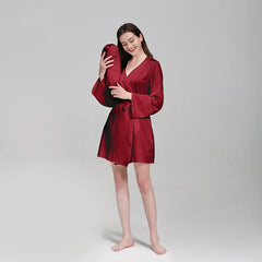 100% Mulberry Silk Nightwear – Luxury Robe & Bridal Gift