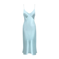 Silk Dress Halter Nightdress Women's Sleep Nightwear Sexy Nightdress