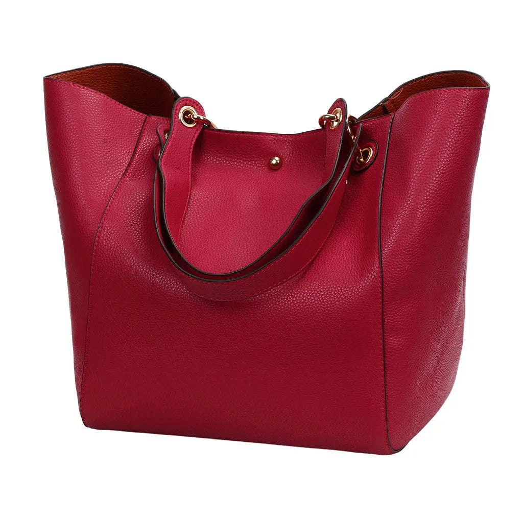 Tote Bag Luxury Leather Classic Women’s Purse Top-Handle Shoulder