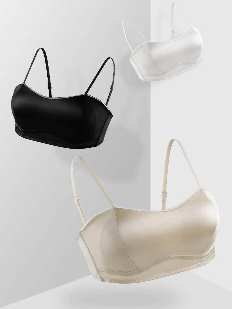 Silk Bra - Wire Free Lace Padded Comfortable Intimates - LANI SILK 